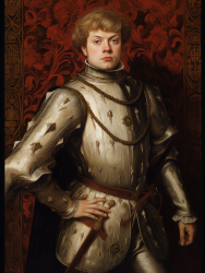 《艾納·椴樹谷肖像》by Holmein 荷爾邁因，孤獨城著名畫家